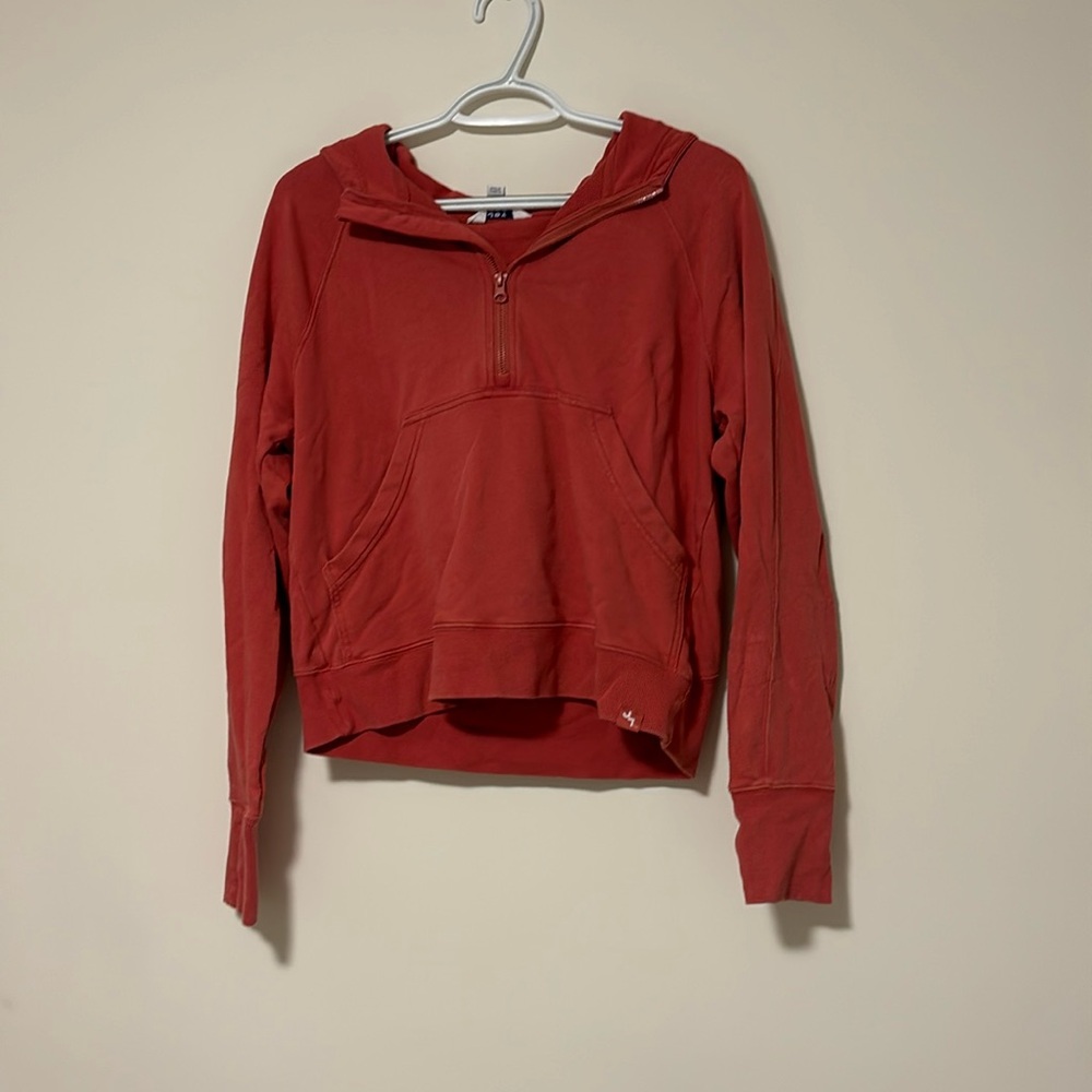 Half Zip ‘cropped’ hoodie